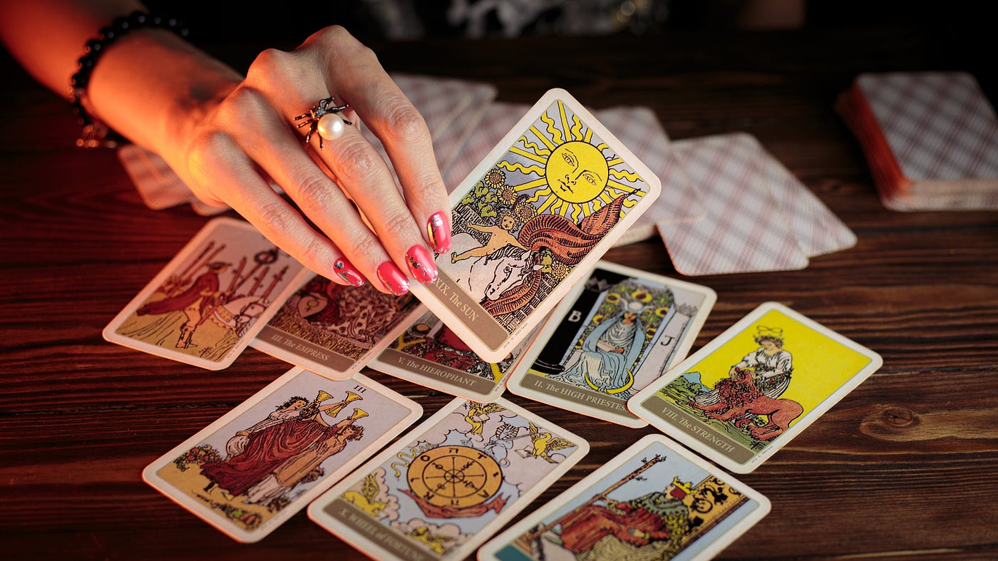 Tarot card reading spread